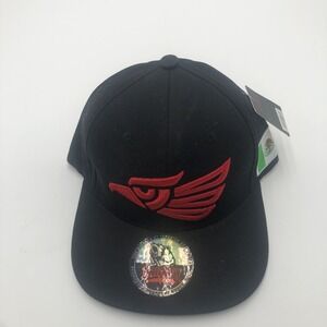 MEXICAN Hat Hecho En MEXICO Red‎ Aguila Eagle Snapback Twill Baseball Cap Black